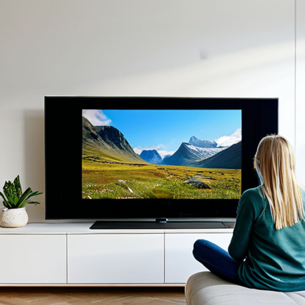 OTT와 다큐멘터리 성장 - Modern Documentary Streaming**
"A person sitting comfortably on a sofa in a modern Scandinavian-sty...