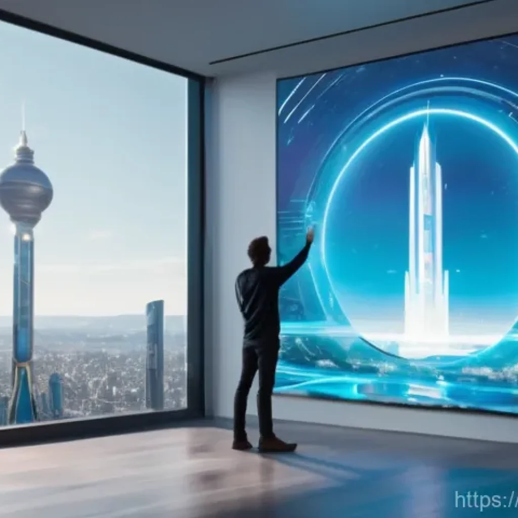 OTT와 블록체인 기술 - **Prompt 1: Digital Asset Ownership in a Futuristic Home**
    "A young adult, appearing to be in th...