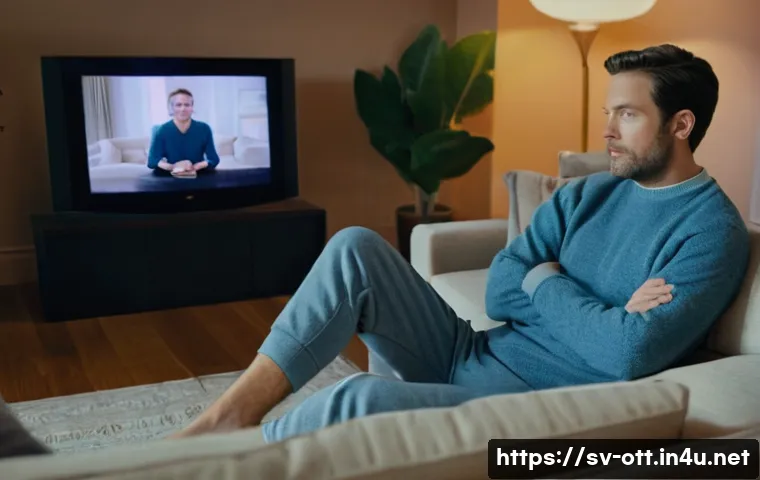 OTT 무광고 모델 분석 - **Prompt:** A cozy living room scene with a person (age 25-35, wearing comfortable loungewear like a...