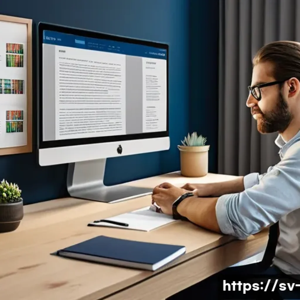 OTT 콘텐츠 번역 품질 - A professional translator sitting at a modern desk with dual monitors displaying a subtitled interna...