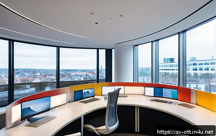 OTT 콘텐츠의 가치 평가 - A modern streaming analytics control room with multiple large digital dashboards displaying real-tim...